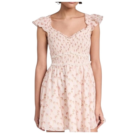 LoveShackFancy Sunshine Dress in Cherry Kisses - Picture 2 of 11